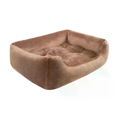 Hi Dog Лежанка відкрита плюшева прямокутна карамель для собак і котів 38×48×12 см