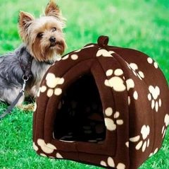 Без бренда М'який будиночок для собак та кішок Pet Pet Toys 27х27 см Коричневий