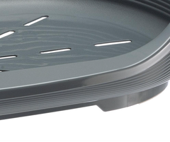 Пластиковий лежак для собак та котів Ferplast Siesta Deluxe 2 сірий 49х36х17.5 см 70202947