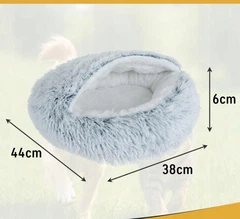Aptel Лежанка для котів та собак 44 x 38 см плюшевий Сірий