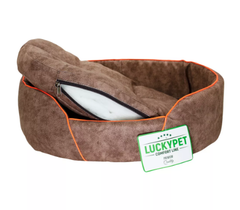 Лежак Доллі №1 "Lucky Pet", коричневий, 32х43х12см