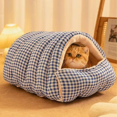 Без бренду Лежанка для собак, лежак для кота, будинком, 48*30*20 см, синій