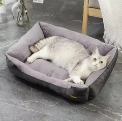 Лежак для собак і котів Purlov 24288 60см x 45см сірий