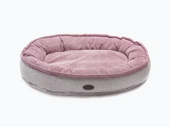 Овальний лежак для середніх та великих собак Harley and Cho Donut Soft Touch Pink M