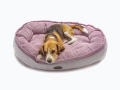 Овальний лежак для середніх та великих собак Harley and Cho Donut Soft Touch Pink M