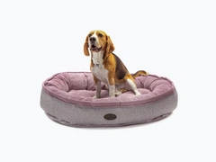 Овальний лежак для середніх та великих собак Harley and Cho Donut Soft Touch Pink M
