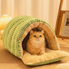 Без бренду Лежанка для собак, лежак для кота, будинком, 48*30*20 см, зелений