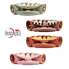 Smart Comfort System Будиночок для кота Smart Comfort Animals GX-77 кавовий ігровий комплекс Будиночок для кішки з секретним тунелем і спальним місцем
