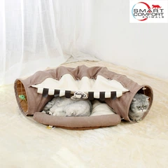 Smart Comfort System Будиночок для кота Smart Comfort Animals GX-77 кавовий ігровий комплекс Будиночок для кішки з секретним тунелем і спальним місцем