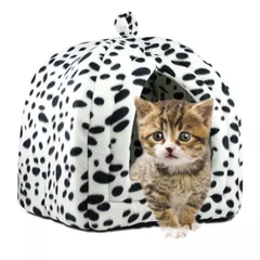 Без бренда М’який будиночок-лежанка Pet Hut 40×35×35 см для котів і собак, Затишна хатинка для домашніх тварин, Тепле спальне місце для кошенят і цуценят для квартири та дому