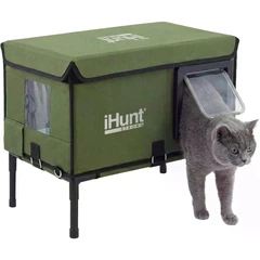 Будиночок для котів з підігрівом iHunt Kitty Warm House, водонепроникний, 6-шарова теплоізоляція, система 4-Way Lock, для вулиці