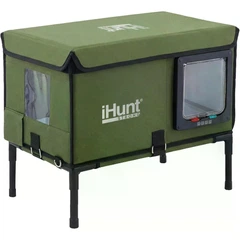 Будиночок для котів з підігрівом iHunt Kitty Warm House, водонепроникний, 6-шарова теплоізоляція, система 4-Way Lock, для вулиці
