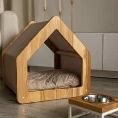 Graf Petshop Будиночок для котів та собак BARNY S ( бежевий)