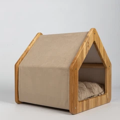 Graf Petshop Будиночок для котів та собак BARNY S ( бежевий)