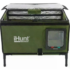 Будиночок для котів з підігрівом iHunt Kitty Warm House, 25 Вт, водонепроникний Oxford, 6-шарова теплоізоляція, 4-Way Lock, для вулиці та приміщень