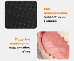 Без бренду Хатинка лежанка для котів та собак Акула M 46×46×34 см MurrLuxe СВ-12 Сірий