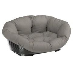 Лежак для кішок та собак пластиковий із знімною сірою подушкою Ferplast SOFA 2