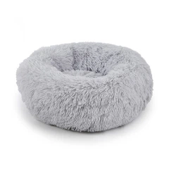 Lesko Лежак-пуфик Taotaopets 552201 S Grey для котов собак круглый лежанка