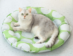 Без бренда Охолоджуючий килимок для собак GEL Pet Cooling Mat Round Green, 60х60 см