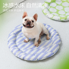 Без бренда Охолоджуючий килимок для собак GEL Pet Cooling Mat Round Green, 60х60 см
