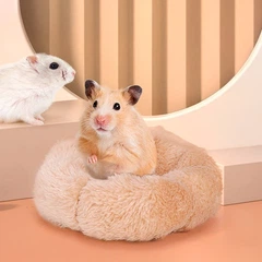 Лежак Lesko N307001 Beige для хом'яків спальне місце для дрібних гризунів