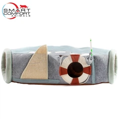 Smart Comfort System Будиночок для кота Smart Comfort Animals GX-97 оливковий ігровий комплекс Будиночок для кішки з секретним тунелем