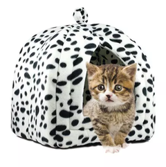 Без бренду М'який будиночок для собак і кішок Pet Hut White Домашня будка лежанка для тварин Будиночок вихованця 40х35х35