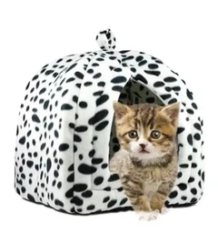 Без бренду М'який будиночок для собак і кішок Pet Hut White домашня будка / Лежанка для тварин 40х35х35 см