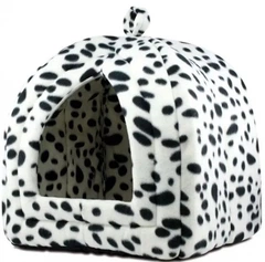 Без бренду М'який будиночок для собак і кішок Pet Hut White домашня будка / Лежанка для тварин 40х35х35 см