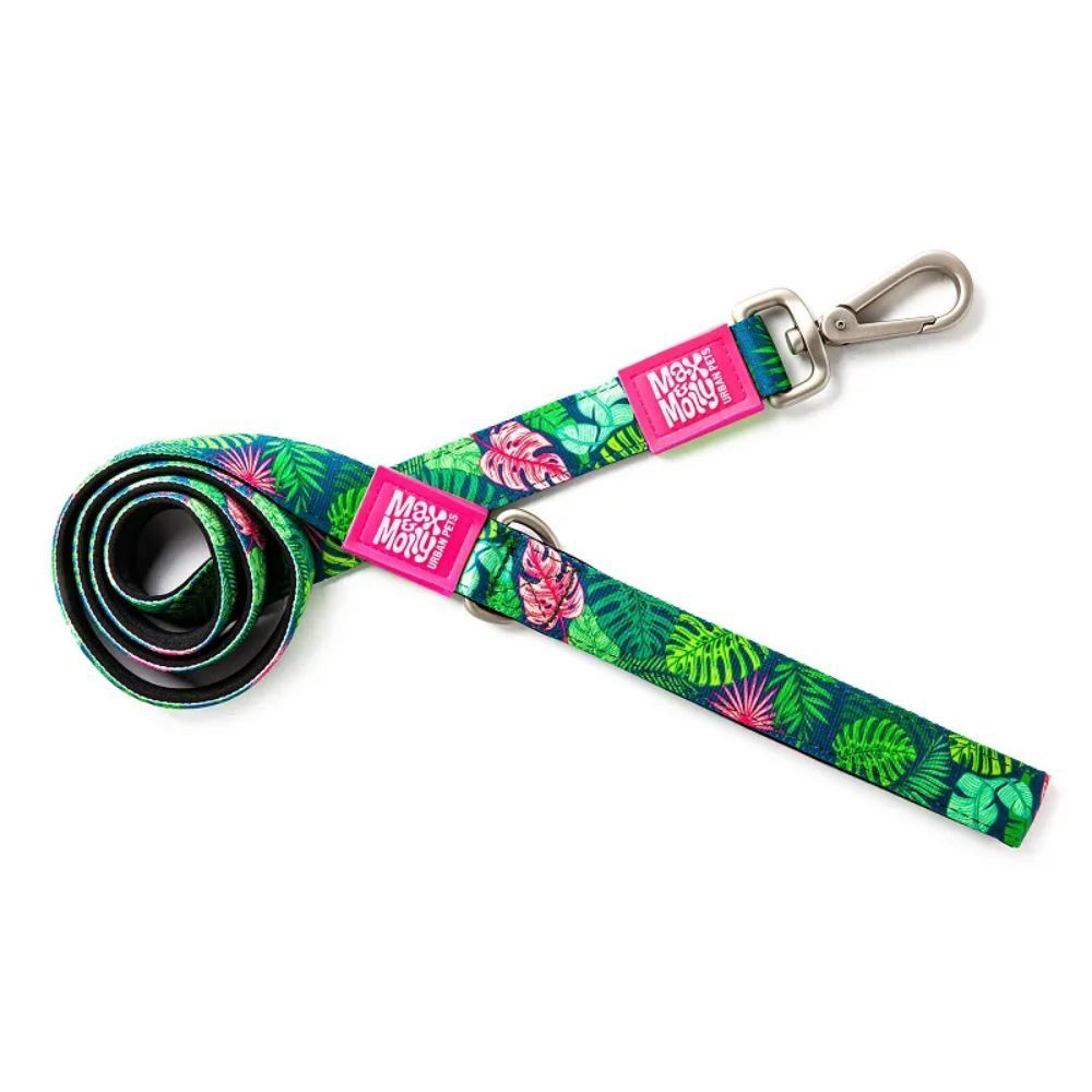 Повідець для собак Max Molly Short Leash Тропіки XS - зелений