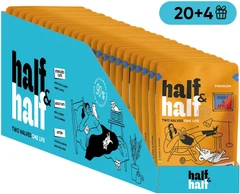 Промонабір вологого корму Half&Half для стерилізованих котів шматочки з кроликом та яблуком у желе 85 г х 24 шт (2700000065723)