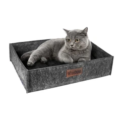 Hi Dog Лежанка для кота собаки 60х45х12 см Сіра