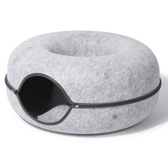 M Pets Лежак Пончик для котів та маленьких собак M-Pets Donut Tunnel 51х51х20 см (6953182726159)