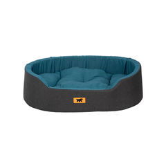 Лежак для собак та кішок Ferplast Dandy C Colour 65 65x46x17 см Бірюзовий з чорним (82943099W6)