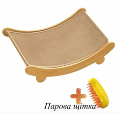Без бренду Гамак лежанка для котів релакс + подарунок парова щітка для вичісування котів