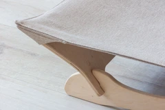 PetJoy Лежак-гамак для котів white+beige 55х45х18