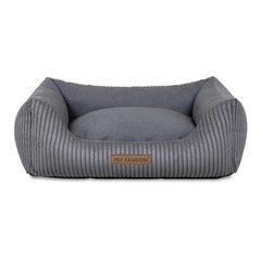 Лежак Pet Fashion DEVID для собак темно-сірий 62*50*19