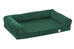 Лежак для собак eGarden Comfort Box, кордовий велюр 50х75 зелений