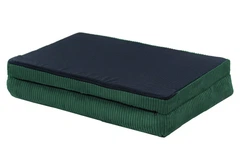 Лежак для собак eGarden Comfort Box, кордовий велюр 50х75 зелений