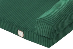 Лежак для собак eGarden Comfort Box, кордовий велюр 50х75 зелений