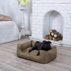 Pet Zoom Лежак лежанка для котов и собак спальное место 70х50х20 см (13596-Нов) Хаки