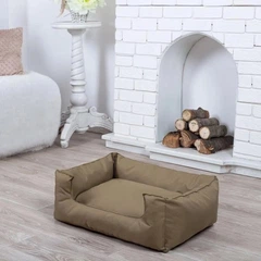 Pet Zoom Лежак лежанка для котов и собак спальное место 70х50х20 см (13596-Нов) Хаки