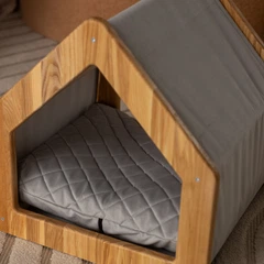 Graf Petshop Будиночок для котів та собак BARNY S ( сірий)