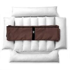 Вулична лежанка для великих собак BOSYAK Outdoor Waterproof 110x85 Коричнева (20-35 кг)