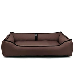 Вулична лежанка для великих собак BOSYAK Outdoor Waterproof 110x85 Коричнева (20-35 кг)