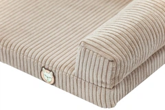 Лежак для собак eGarden Comfort Box, кордовий велюр 50х75 бежевий