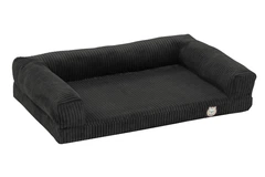 Лежак для собак eGarden Comfort Box, кордовий велюр 50х75 антрацит