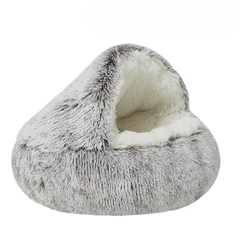 Luposan Плюшева лежанка Люпосанчик Brown Plush Pet Bed для котів і собак, d - 100 см Brown