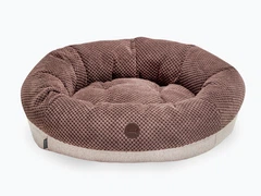 Овальний лежак для собак та котів Harley and Cho Bagel Brown S