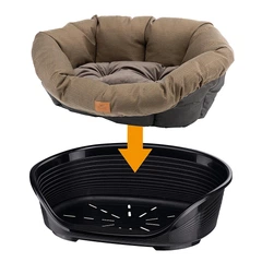 Ferplast Лежанка для собак та кішок з термопластику Ferplat Sofa' 6 Tweed